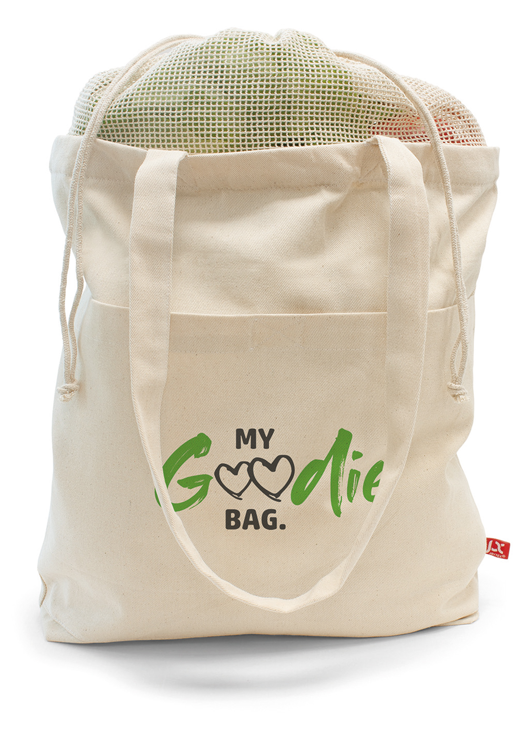 OEKO-TEX Baumwolltasche mit Netz "Brisbane"